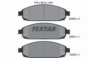 Textar 2425001 - Brzdové platničky -