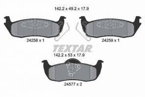 Textar 2425801 - Brzdové platničky -