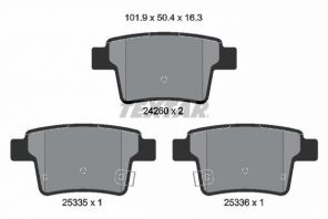 Textar 2426001 - Brzdové platničky -