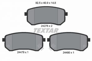 Textar 2427601 - Brzdové platničky -