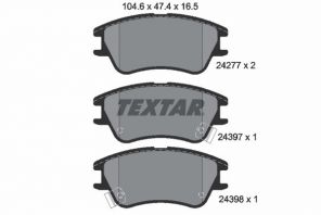 Textar 2427701 - Brzdové platničky -