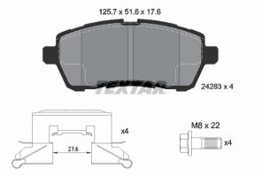 Textar 2428302 - Brzdové platničky -