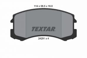 Textar 2429101 - Brzdové platničky -