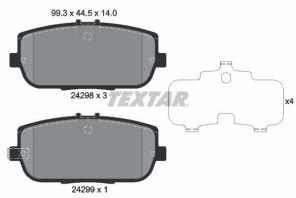 Textar 2429801 - Brzdové platničky -