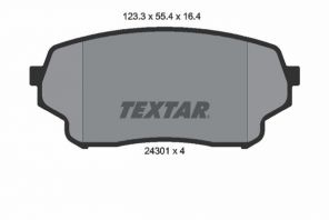 Textar 2430101 - Brzdové platničky -