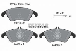 Textar 2431001 - Brzdové platničky -
