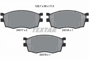 Textar 2431701 - Brzdové platničky -