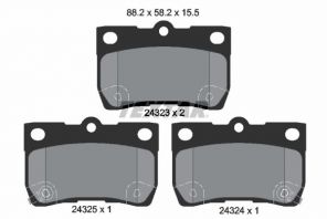 Textar 2432301 - Brzdové platničky -