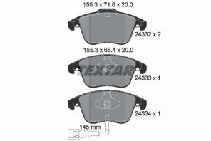 Textar 2433301 - Brzdové platničky -