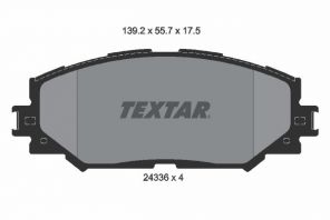 Textar 2433601 - Brzdové platničky -