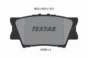Textar 2433801 - Brzdové platničky -
