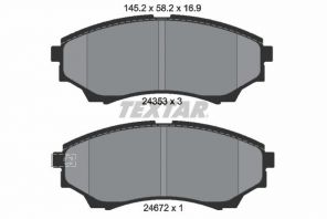 Textar 2435301 - Brzdové platničky -