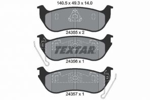 Textar 2435501 - Brzdové platničky -