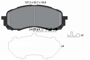 Textar 2437201 - Brzdové platničky -