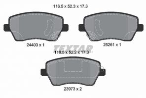 Textar 2440301 - Brzdové platničky -