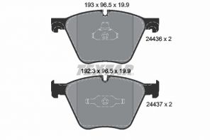 Textar 2443601 - Brzdové platničky -