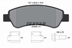 Textar 2446501 - Brzdové platničky -