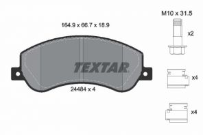 Textar 2448404 - Brzdové platničky -