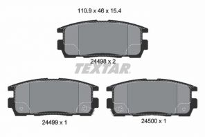 Textar 2449801 - Brzdové platničky -