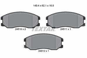 Textar 2451001 - Brzdové platničky -