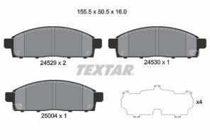 Textar 2452901 - Brzdové platničky -