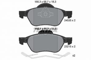 Textar 2453501 - Brzdové platničky -