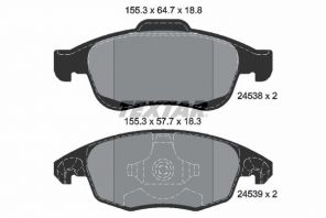 Textar 2453801 - Brzdové platničky -