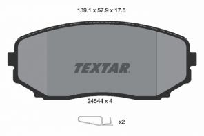Textar 2454401 - Brzdové platničky -