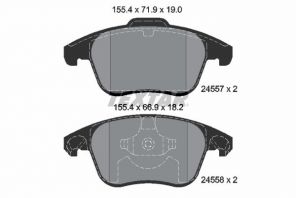 Textar 2455701 - Brzdové platničky -