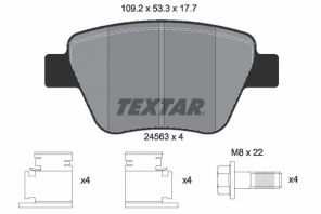 Textar 2456301 - Brzdové platničky -
