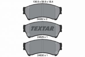 Textar 2458202 - Brzdové platničky -
