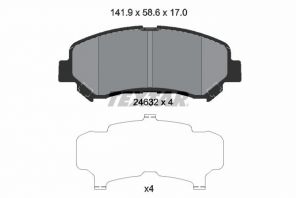 Textar 2463201 - Brzdové platničky -