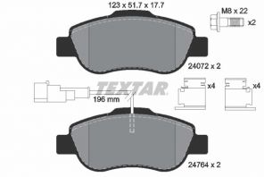 Textar 2476401 - Brzdové platničky -