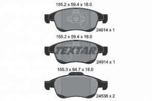 Textar 2491401 - Brzdové platničky -