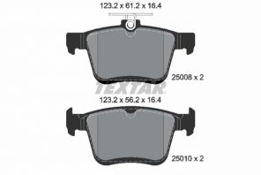 Textar 2500801 - Brzdové platničky -