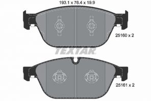 Textar 2516002 - Brzdové platničky -