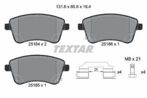 Textar 2518401 - Brzdové platničky -
