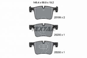 Textar 2519901 - Brzdové platničky -