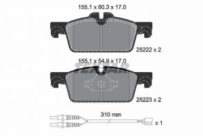 Textar 2522201 - Brzdové platničky -