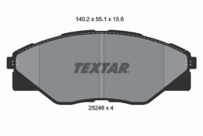 Textar 2524601 - Brzdové platničky -