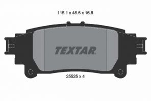 Textar 2552501 - Brzdové platničky -