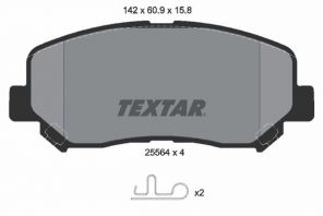 Textar 2556401 - Brzdové platničky -