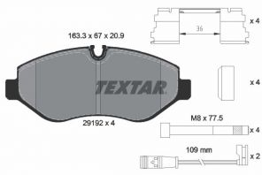 Textar 2919202 - Brzdové platničky -