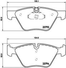 Brembo P 06 057 - Brzdové platničky -