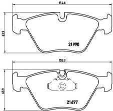 Brembo P 06 065 - Brzdové platničky -