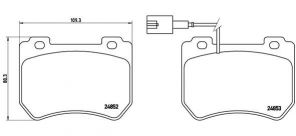 Brembo P 23 129 - Brzdové platničky -