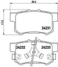 Brembo P 28 051 - Brzdové platničky -