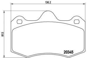 Brembo P 68 051 - Brzdové platničky -