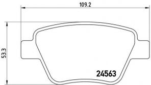 Brembo P 85 114 - Brzdové platničky -