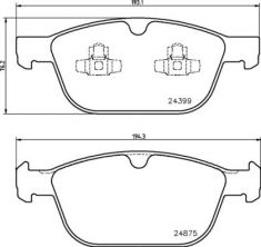 Brembo P 86 023 - Brzdové platničky -
